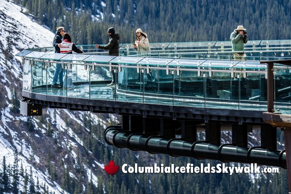 Columbia Icefields Glacier Skywalk During February